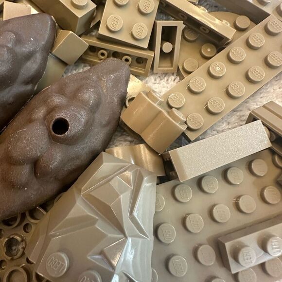 Lego Dark Tan Color Sorted Bricks Pieces Plates Parts Bulk Assorted Lot - Picture 3 of 12